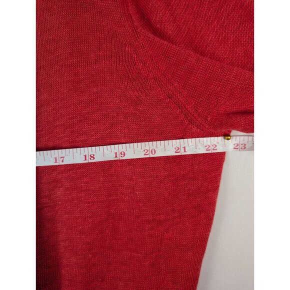 Eileen Fisher Sweater Womens Large Linen Open Front Cardigan - Picture 4 of 7